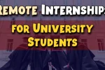 Remote Internships University Students